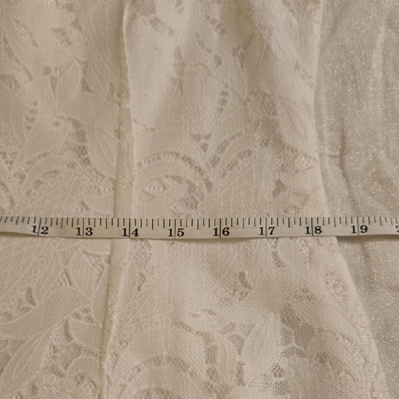 Tahari White Sheath Mini Dress Sleeveless Bateau - Picture 13 of 13